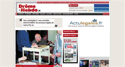 Desktop Screenshot of drome-hebdo.fr